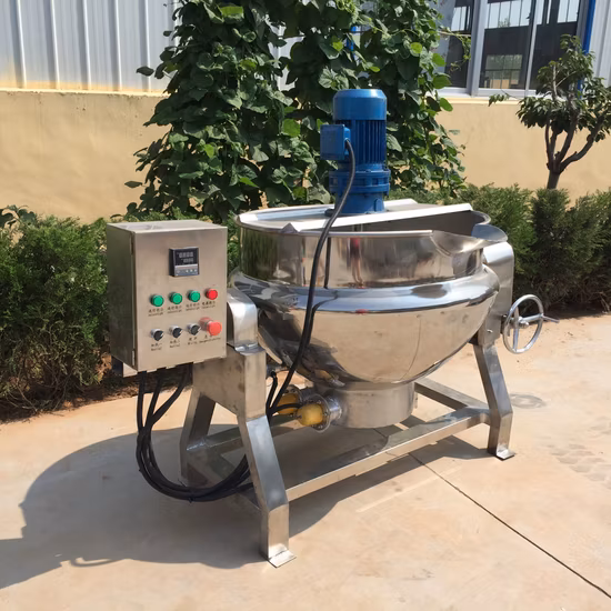 믹서를 가진 큰 수용량 전기 과일 풀 소스 잼 끓는 Kier